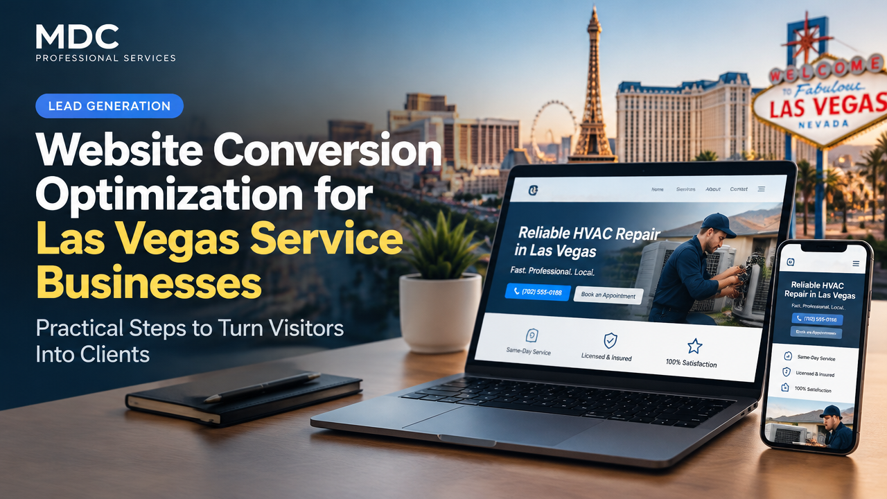 Website Conversion Optimization for Las Vegas Service Businesses featured poster