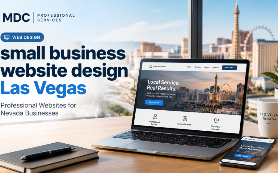 small business website design Las Vegas featured poster