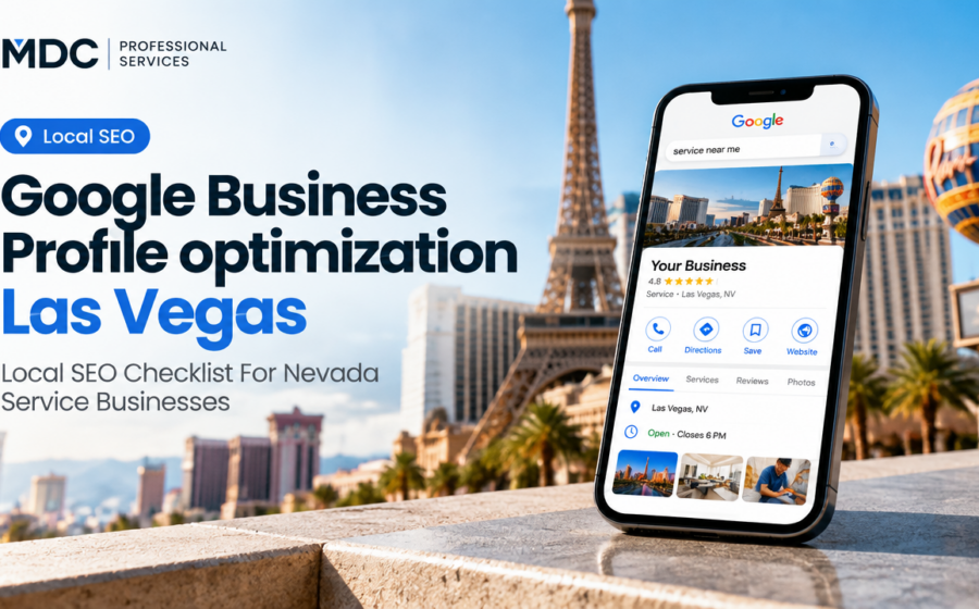 Google Business Profile optimization Las Vegas featured poster