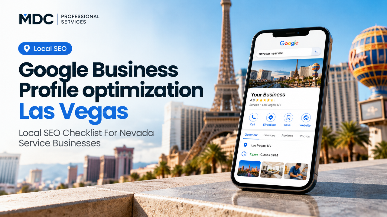 Google Business Profile optimization Las Vegas featured poster