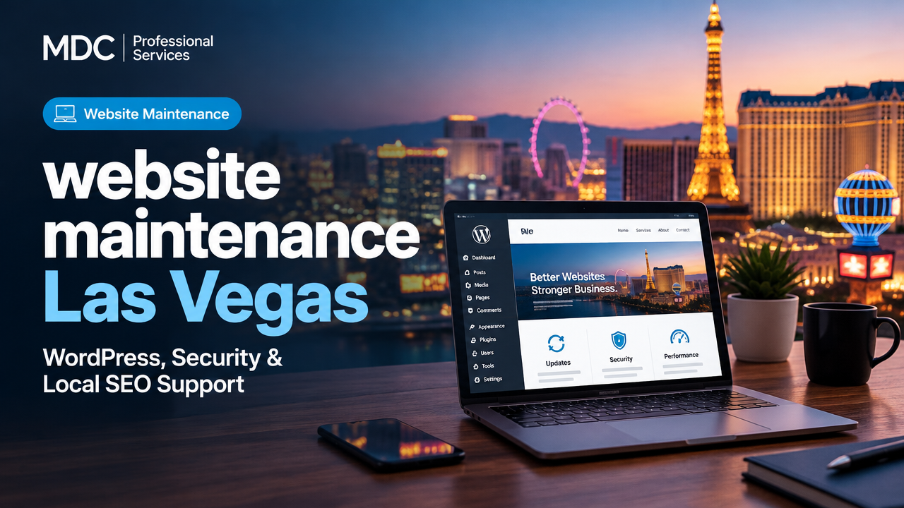 website maintenance Las Vegas featured poster